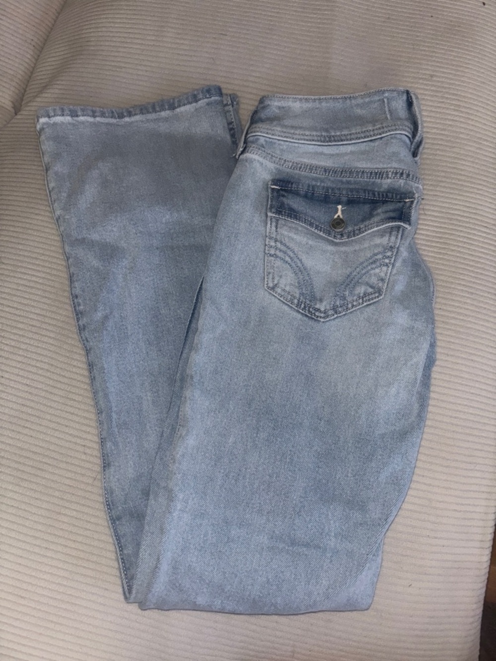Hollister Light Blue Wide Leg Jeans
